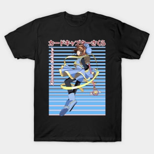 Retro Art Sakura Girl Japanese Anime T-Shirt